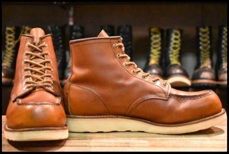 【8.5E 箱付 良品 18年】レッドウィング 875 アイリッシュセッター 茶 オロレガシー モックトゥ レースアップ ブーツ redwing HOPESMORE
