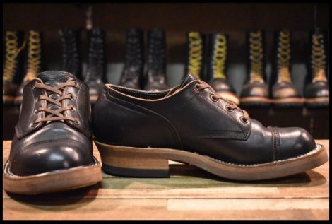 【8 箱付 美品】Rolling dub trio ローリングダブトリオ RDT-BF02 ROOTS LOW ルーツロウ ブラック ホースバット 黒 ブーツ HOPESMORE