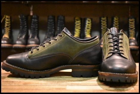 【9E 美品】WESCO ウエスコ カスタムJHクラシックス オックスフォード 黒 ブラック ヌバック 短靴 ジョンヘンリー ブーツ HOPESMORE