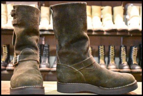 【8.5D 箱付 良品 08年】WESCO ウエスコ カスタムボス ブラックラフアウト 黒 11インチハイト ビブラム2021シングル ブーツ BOSS HOPESMORE