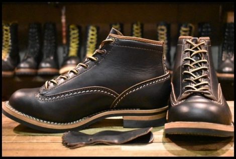 【10EEE 美品 20年】WESCO ウエスコ カスタムジョブマスターLTT 黒 ブラック ダブルショット ビブラム430シングル ブーツ HOPESMORE