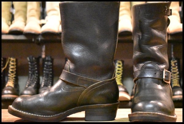 6.5E?7E? 良品 旧ロゴ】WESCO ウエスコ ボス ブラック 黒 11インチ