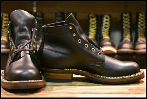 【8D 箱付 未使用】WHITE’S ホワイツ セミドレス 2332-MV ブラックドレス 黒 ビブラム430シングル レースアップ 編み上げ ブーツ HOPESMORE