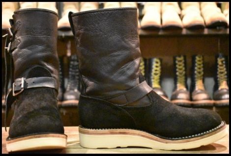 【8E 箱付 美品 21年】WESCO ウエスコ カスタムボス GOATSKIN ゴートスキン ブラックタイラフアウト×ゴート リミテッド仕様 HOPESMORE