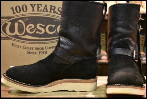 【8E 箱付 美品 21年】WESCO ウエスコ カスタムボス GOATSKIN ゴートスキン ブラックタイラフアウト×ゴート リミテッド仕様 HOPESMORE