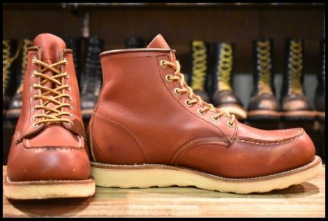 【8.5E 良品 09年】レッドウィング 8875 アイリッシュセッター 赤茶 オロラセット モックトゥ 9106 ブーツ redwing HOPESMORE