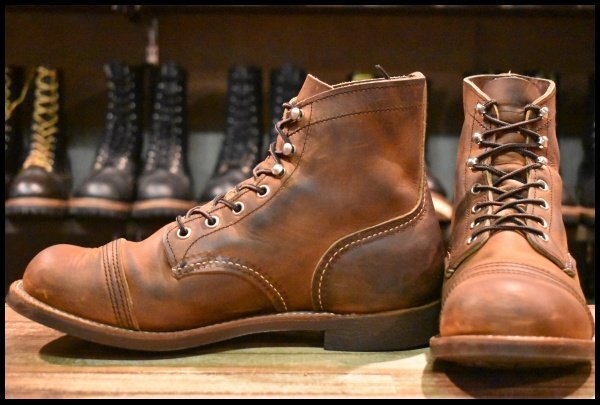【9D 美品 22年】レッドウィング 8085 アイアンレンジャー 茶 ブラウン カッパーラフ＆タフ アイアンレンジ ブーツ redwing HOPESMORE