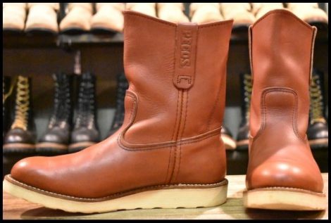 【7.5E 良品 08年】レッドウィング 8866 ペコス 赤茶 オロラセット クッションソール ブーツ redwing pecos HOPESMORE