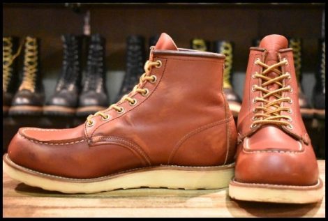 【8.5E 良品 09年】レッドウィング 8875 アイリッシュセッター 赤茶 オロラセット モックトゥ 9106 ブーツ redwing HOPESMORE