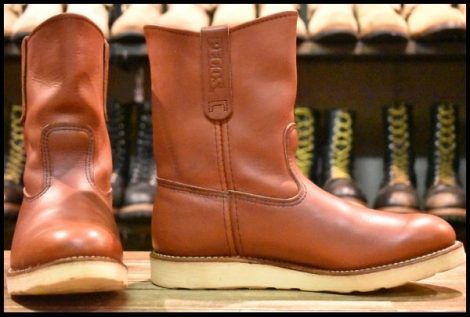 【7.5E 良品 08年】レッドウィング 8866 ペコス 赤茶 オロラセット クッションソール ブーツ redwing pecos HOPESMORE