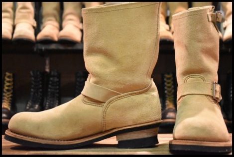 【10D 美品 07年】レッドウィング 8268 スエード エンジニア ホーソーンアビレーンラフアウト スチールトゥ ブーツ redwing HOPESMORE