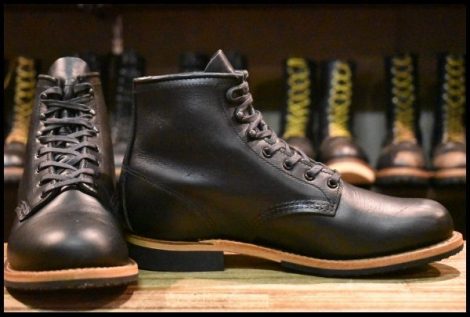 【7D 美品 24年】レッドウィング 9423 ベックマン 黒 ブラック エクスカリバー プレーントゥ 9414 9014 ブーツ redwing HOPESMORE