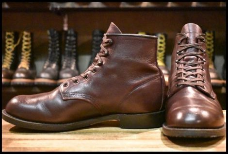 【8.5D 良品 16年】レッドウィング 9062 ベックマン ブラックチェリー フェザーストーン フラットボックス ブーツ redwing HOPESMORE