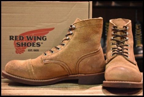 【7D 箱付 良品 12年】レッドウィング 8113 アイアンレンジャー ミュールスキナー スエード 8083 編み上げ ブーツ redwing HOPESMORE