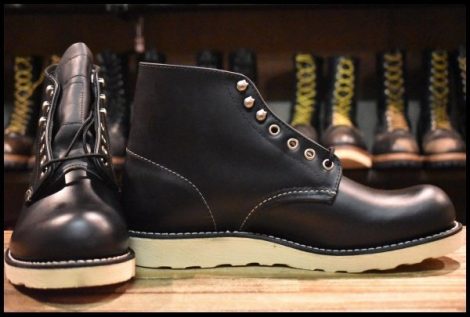 【9.5D 箱付 未使用 犬タグ復刻 19年】レッドウィング 8165 アイリッシュセッター 黒 ブラッククローム 編み上げ ブーツ redwing HOPESMORE