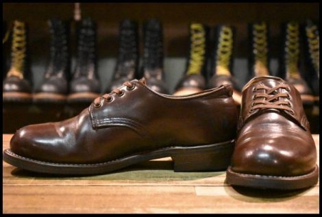 【7D 中古 12年 カスタム】レッドウィング 8050 フォアマン オックスフォード 茶 チョコレート クローム 8049 ブーツ redwing HOPESMORE