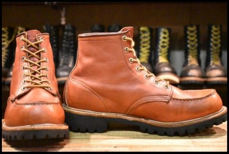 【9E 良品 羽タグ 00年】レッドウィング 8175 ビブラム アイリッシュセッター 赤茶 モックトゥ 編み上げ ブーツ redwing HOPESMORE