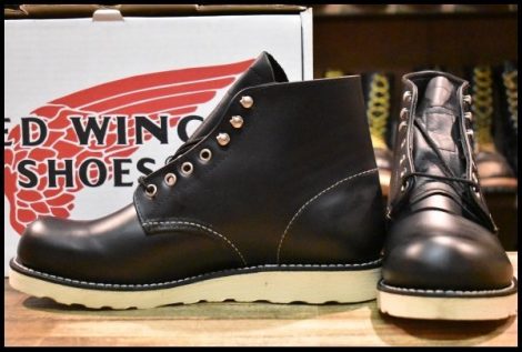 【9.5D 箱付 未使用 犬タグ復刻 19年】レッドウィング 8165 アイリッシュセッター 黒 ブラッククローム 編み上げ ブーツ redwing HOPESMORE