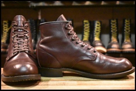 【8.5D 良品 16年】レッドウィング 9062 ベックマン ブラックチェリー フェザーストーン フラットボックス ブーツ redwing HOPESMORE