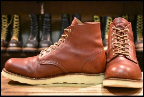 【8.5D 良品 11年】レッドウィング 9105 アイリッシュセッター 赤茶 レッドブラウン プレーントゥ 編み上げ 8166 ブーツ redwing HOPESMORE