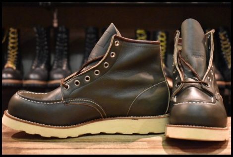 【8.5E DEAD 犬タグ 98年】レッドウィング 8180 アイリッシュセッター 緑 カンガタン グリーン レースアップ ブーツ redwing HOPESMORE