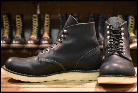 【7.5D 美品 12年】レッドウィング 9070 アイリッシュセッター ブラック オイルドレザー プレーントゥ 8165 ブーツ redwing HOPESMORE