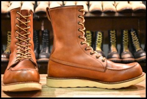 【9.5D 良品 旧犬タグ 86年10月刻印】レッドウィング 877 ロング アイリッシュセッター オロラセット ビンテージ ブーツ redwing HOPESMORE