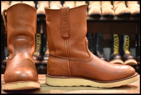 【7E 良品 05年】レッドウィング 8866 ペコス 赤茶 オロラセット プルオン クッションソール ブーツ redwing pecos HOPESMORE