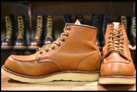 【9.5D 良品 09年】レッドウィング 875 アイリッシュセッター 茶 オロイジナル モックトゥ レースアップ ブーツ redwing HOPESMORE