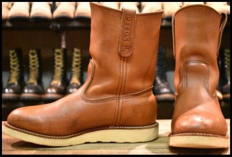【7E 良品 05年】レッドウィング 8866 ペコス 赤茶 オロラセット プルオン クッションソール ブーツ redwing pecos HOPESMORE