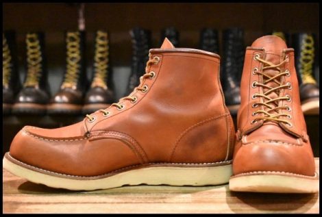 【8.5E 良品 12年】レッドウィング 8875 アイリッシュセッター 赤茶 オロラセット モックトゥ レースアップ ブーツ redwing HOPESMORE