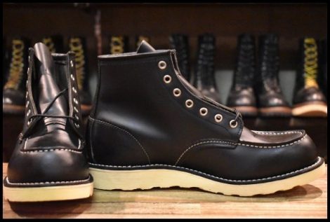 【9.5D 未使用 10年】レッドウィング 8130 アイリッシュセッター 黒 ブラッククローム モックトゥ 8179 ブーツ redwing HOPESMORE