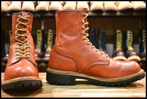 【7.5D 良品 旧半円犬タグ 93年4月刻印】レッドウィング 899 アイリッシュセッター ビブラム オロラセット ブーツ redwing HOPESMORE