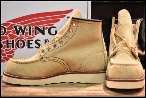 【6E 箱付 未使用 犬タグ復刻 18年】レッドウィング 8173 スエード アイリッシュセッター ラフアウト モックトゥ ブーツ HOPESMORE