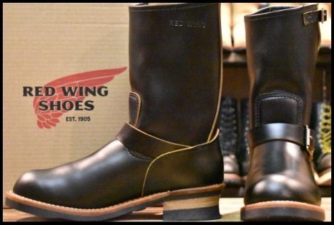 【8.5D 箱付 美品 25年】レッドウィング 2966 ブラック クローンダイク エンジニア 茶芯 黒 ブーツ redwing 9268 HOPESMORE