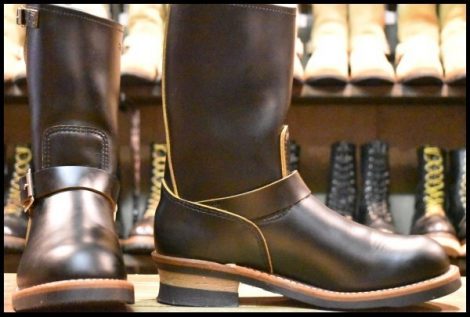【8.5D 箱付 美品 25年】レッドウィング 2966 ブラック クローンダイク エンジニア 茶芯 黒 ブーツ redwing 9268 HOPESMORE