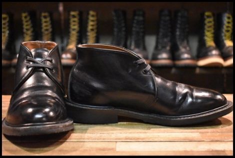 【7D 良品 19年】レッドウィング 9096 キャバリー チャッカ ブラック エスカイヤ 黒 短靴 編み上げ ブーツ redwing HOPESMORE