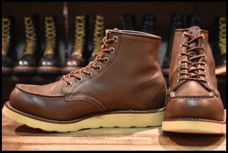 【7.5E 良品 羽タグ】レッドウィング 8855 アイリッシュセッター ブラウン ベルバブーマー モックトゥ ブーツ redwing HOPESMORE
