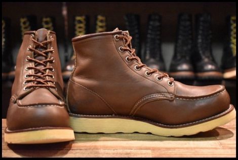 【7.5E 良品 羽タグ】レッドウィング 8855 アイリッシュセッター ブラウン ベルバブーマー モックトゥ ブーツ redwing HOPESMORE