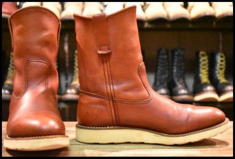 【7.5E 良品 犬タグ 97年】レッドウィング 8866 ペコス 赤茶 オロラセット プルオン ブーツ redwing pecos HOPESMORE