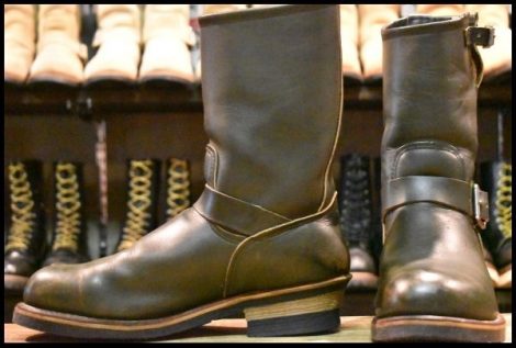 【9D 良品 PT99刺繍】レッドウィング 8273 エンジニア 緑 カンガタン グリーン スチールトゥ ブーツ 2268 redwing HOPESMORE