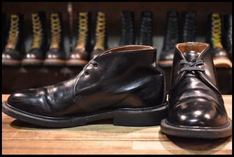 【7D 良品 19年】レッドウィング 9096 キャバリー チャッカ ブラック エスカイヤ 黒 短靴 編み上げ ブーツ redwing HOPESMORE