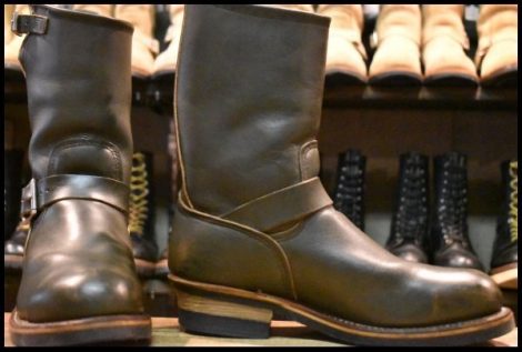 【9D 良品 PT99刺繍】レッドウィング 8273 エンジニア 緑 カンガタン グリーン スチールトゥ ブーツ 2268 redwing HOPESMORE