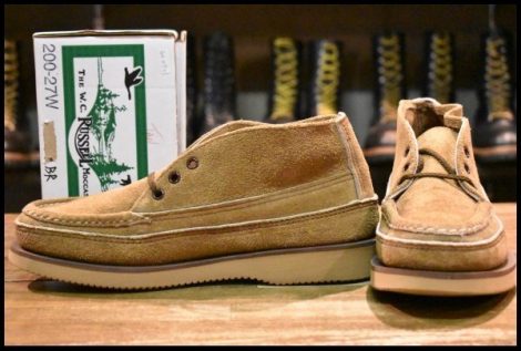 【7.5E 箱付 未使用】RUSSELL MOCCASIN ラッセルモカシン 200-27W スポーティングクレーチャッカ ララミースエード 短靴 ブーツ HOPESMORE