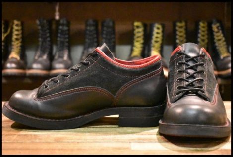 【7.5E? 良品】WESCO ウエスコ カスタムJHクラシックスLTT オックスフォード 黒 赤 ブラック ジョンヘンリー ブーツ HOPESMORE
