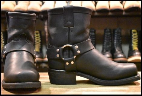 【7EE 良品 白タグ】Chippewa チペワ 91023 ハーネスエンジニアリングブーツ 黒 ブラック プルオン ブーツ 国内未発売モデル HOPESMORE