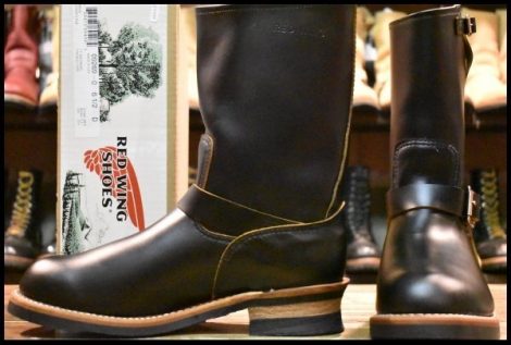 【10.5D 未使用 25年】レッドウィング 2966 エンジニア ブラック クローンダイク 黒 茶芯 スチール無し ブーツ redwing HOPESMORE