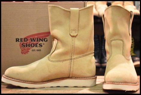 【8.5E 箱付 美品 25年】レッドウィング 8168 スエード ペコス ホーソーン アビレーン ラフアウト ブーツ redwing pecos HOPESMORE