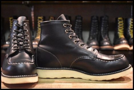 【8E 良品 犬タグ復刻 19年】レッドウィング 8179 アイリッシュセッター 黒 ブラッククローム モックトゥ ブーツ redwing HOPESMORE