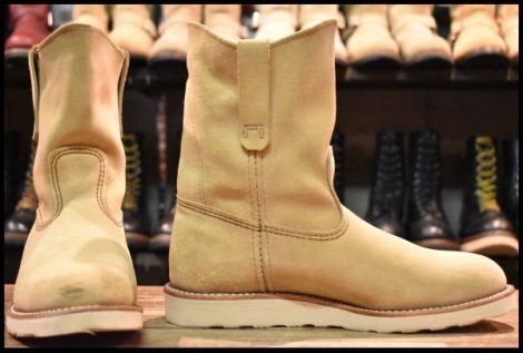 【8.5E 箱付 美品 25年】レッドウィング 8168 スエード ペコス ホーソーン アビレーン ラフアウト ブーツ redwing pecos HOPESMORE